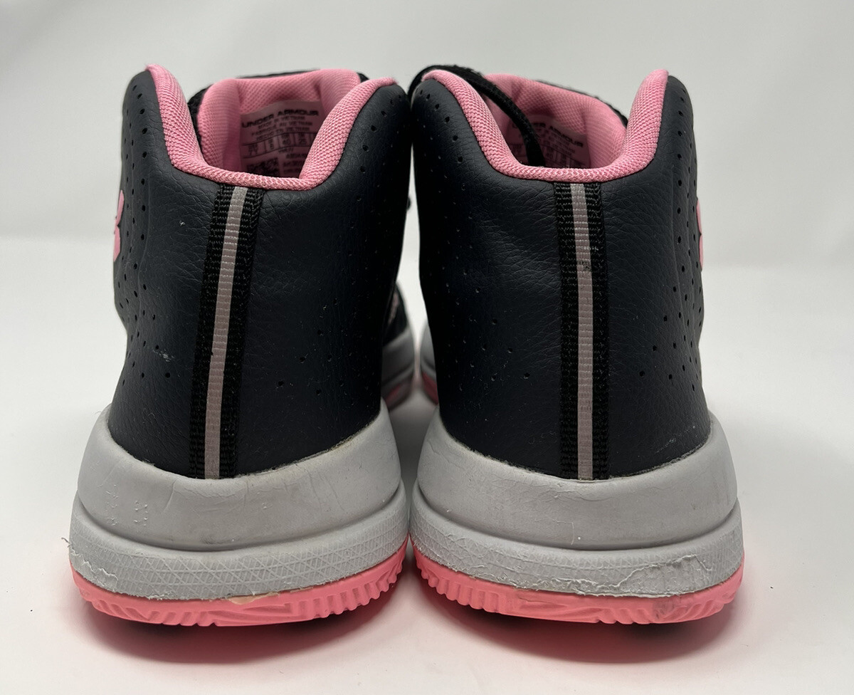 Under Armour GS Jet 2020 Black/Pink Girls Basketball Youth Size 7  3022121-004  thumbnail 5