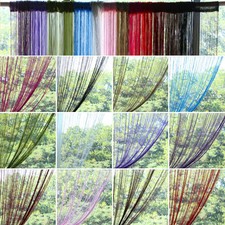 2 Pack Magik Line String Window Curtain Tassel Door Fringe Panel Room Divider