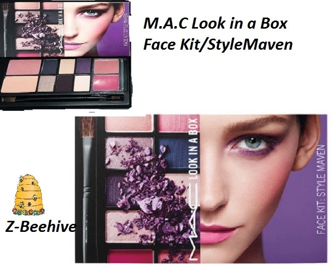 MAC Look In A Box Style Maven Face Kit Blush Eye Shadow Lipstick Cosmetic Brushe