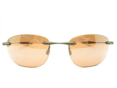 G*n様 oakley why8 OAKLEY WHY 8.1 75-511 RIMLESS SPORT WRAP SUNGLASSES brown metal
