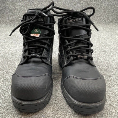 ROYER Work Boot Reg 7 Black 5608AG Grip Waterproof Metal Free Composite