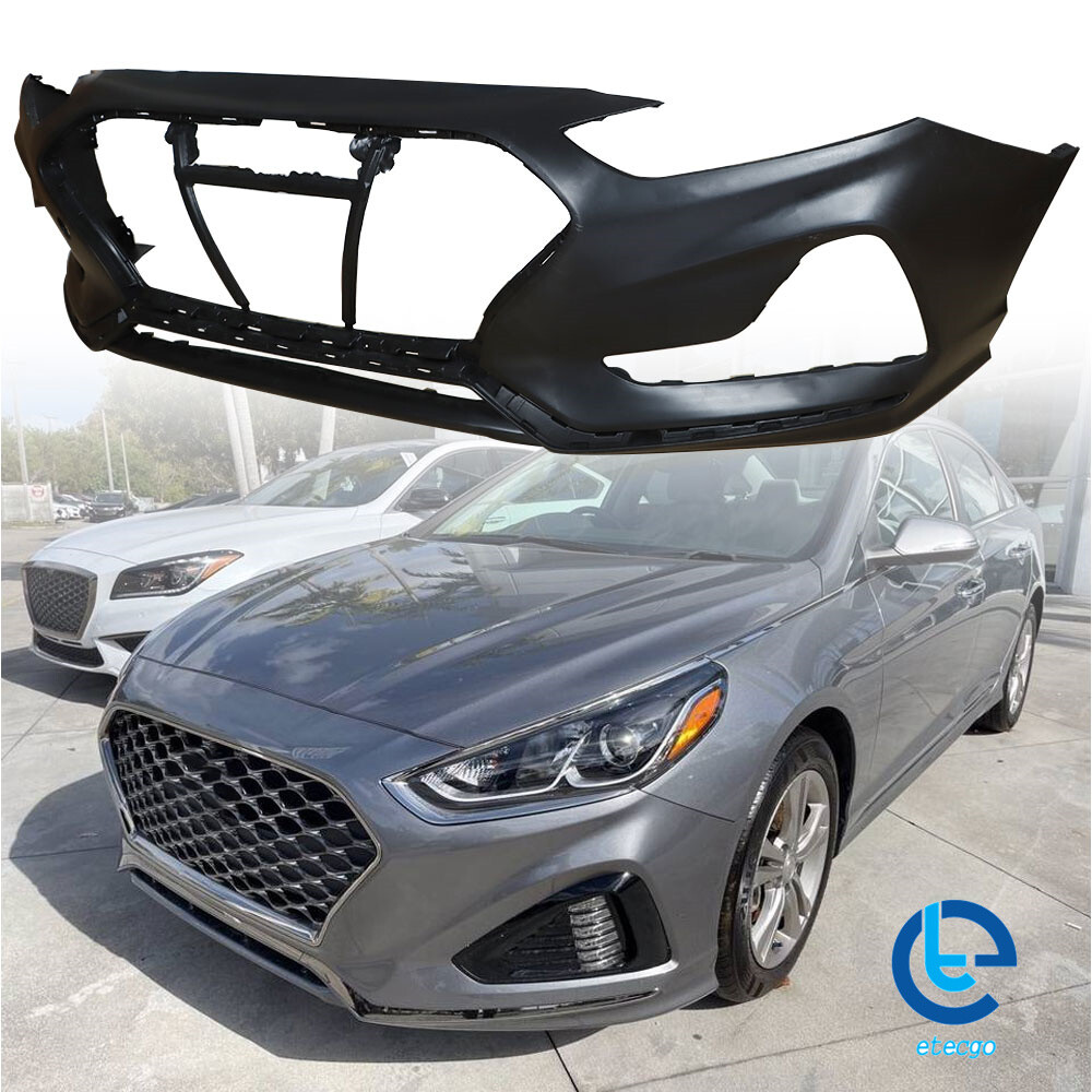 Front Bumper Cover  Fit For 2018-2019 Hyundai Sonata Plastic Unfinished Primered