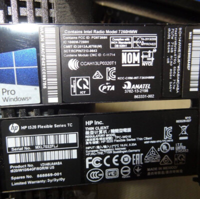 HP T520 Thin Client W10 IoT /8GB/64GB/WIFI 802.11ac V2V48UA#ABA