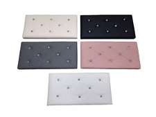 Panca Pouf Arredo Contenitore Scatola Pieghevole In Pelle Sintetica Swarovski