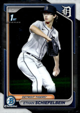 2024 Bowman Draft Chrome - Ethan Schiefelbein #BDC-7 Tigers 1st Bowman