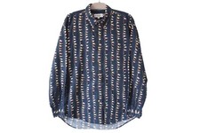 Vintage Yves Saint Laurent Shirt Size L blue YSL classic style 90s button up