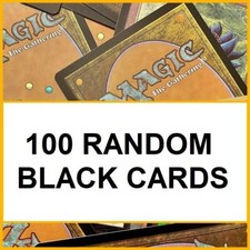 MTG 100 Random Black Cards Bundle Joblot - Magic the