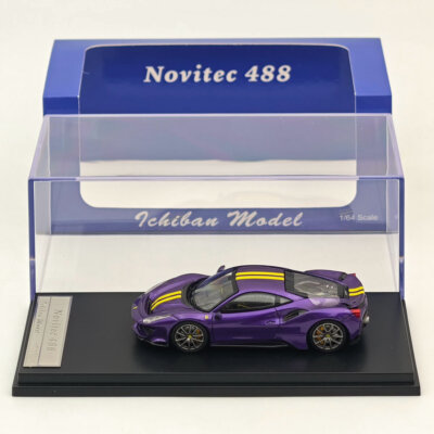 1/64 U2 フェラーリ　488 ピスタ　novitec マジックパープル Ichilan 1:64 Ferrari Novitec 488 Pista Purple Super Racing Sports