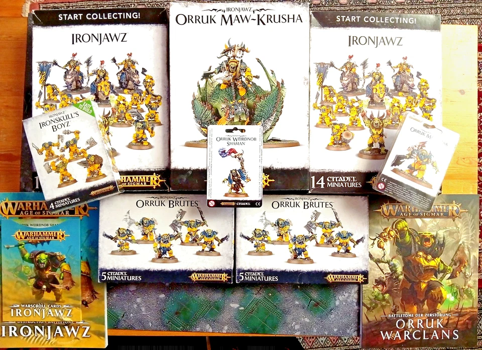 GAMES WORKSHOP / WARHAMMER AGE OF SIGMAR / ORRUK WARCL ANS / IRONJAWZ / XXL ARMY - Bild 2 von 4