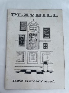 1957 PLAYBILL Richard Burton Time Remembered Helen Hayes Susan Strasberg Morosco