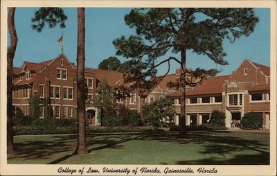 Gainesville, Florida FL College of Law, University 1966 Original Vintage