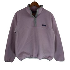 Vtg 80s Patagonia Synchilla Snap-T Pullover Fleece Jacket Mens S/M Purple Pink