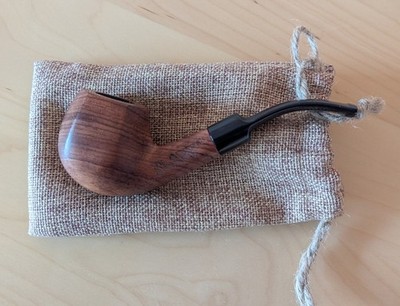 Raw Natural Wooden Pipe Pfeife Aus Bubinga Holz Handgeschnitzt Original Wie Neu