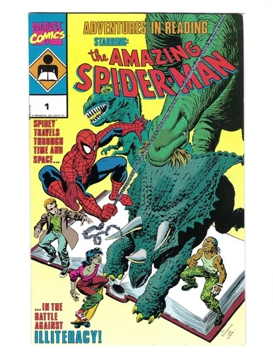 Adventures in Reading Starring The Amazing Spider-Man #1 (Marvel Comics 1990) VF