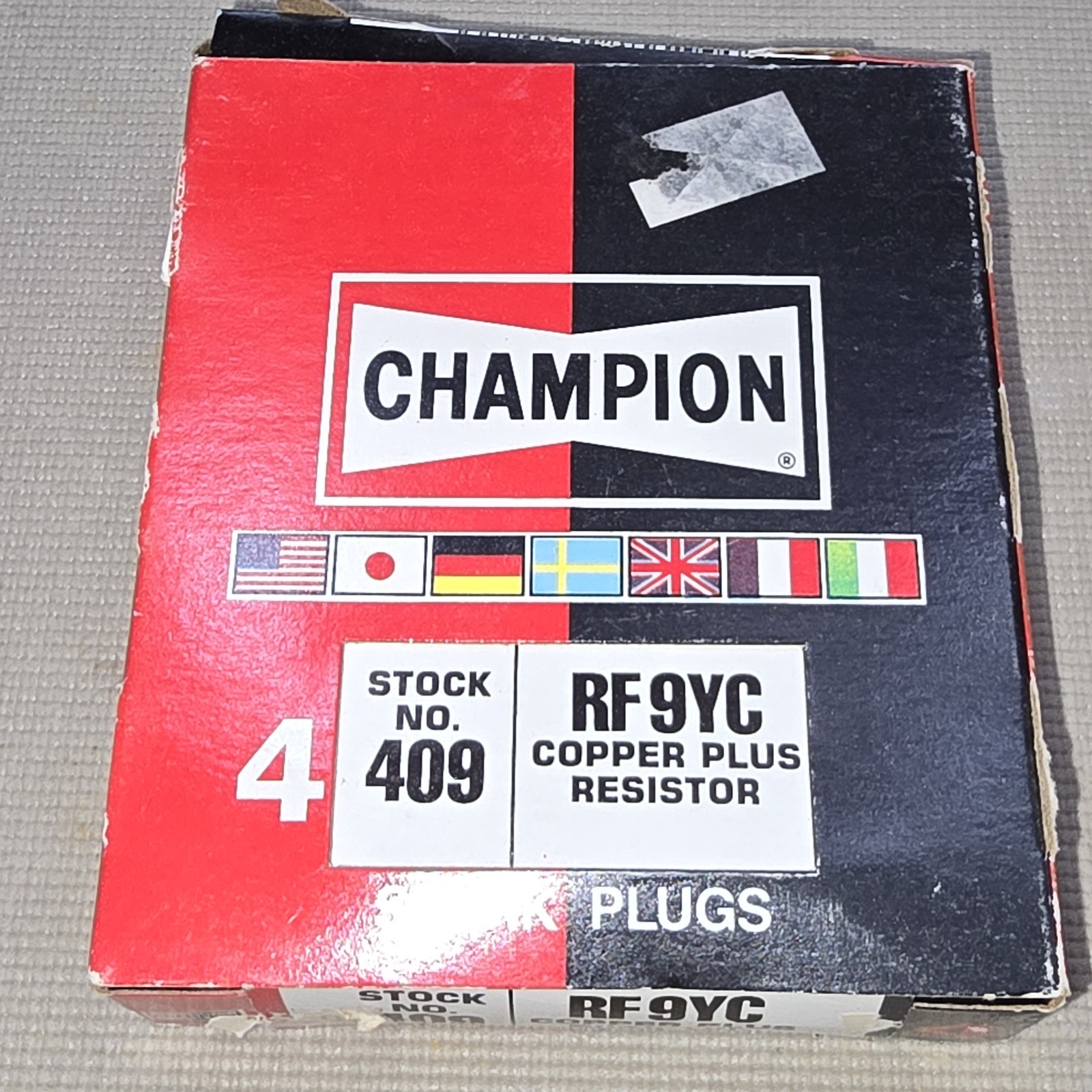 8 pc Champion Copper Plus 409 Spark Plugs for RF9YC