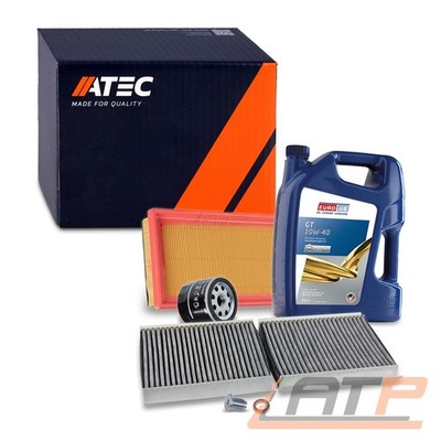 INSPEKTIONSPAKET FILTERSATZ SET A+5L EUROLUB 10W-40 FÜR ALFA ROMEO 147 1.6 2.0