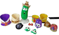 2004 Blue Box VeggieTales Dress Up Mix Up Larry 16 Piece Replacement Parts Lot