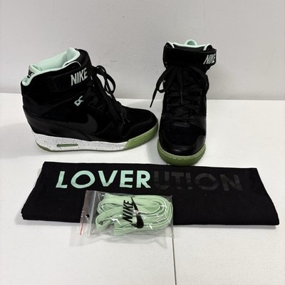 Nike Air Revolution Sky Hi QS Loverution Women s Sz 7 Hidden Wedge 624181-003