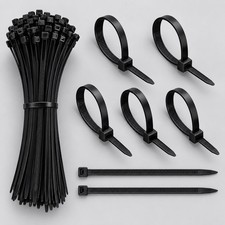 BLACK CABLE TIES ZIP TIES NYLON TIES WRAPS LONG SMALL THICK THIN HEAVY DUTY TIES
