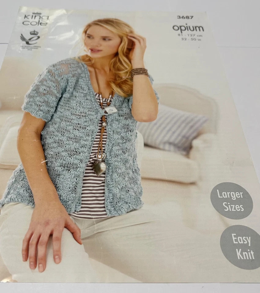 10 Ladies knitting patterns, variety of tops and yarns, mutli sizes.  - Image 4 of 4
