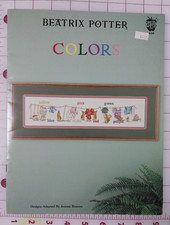 Beatrix Potter Colors Cross Stitch Book 610 Licensee Green Apple Book 1993