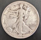 A Silver Walking Liberty Half Dollar 1943
