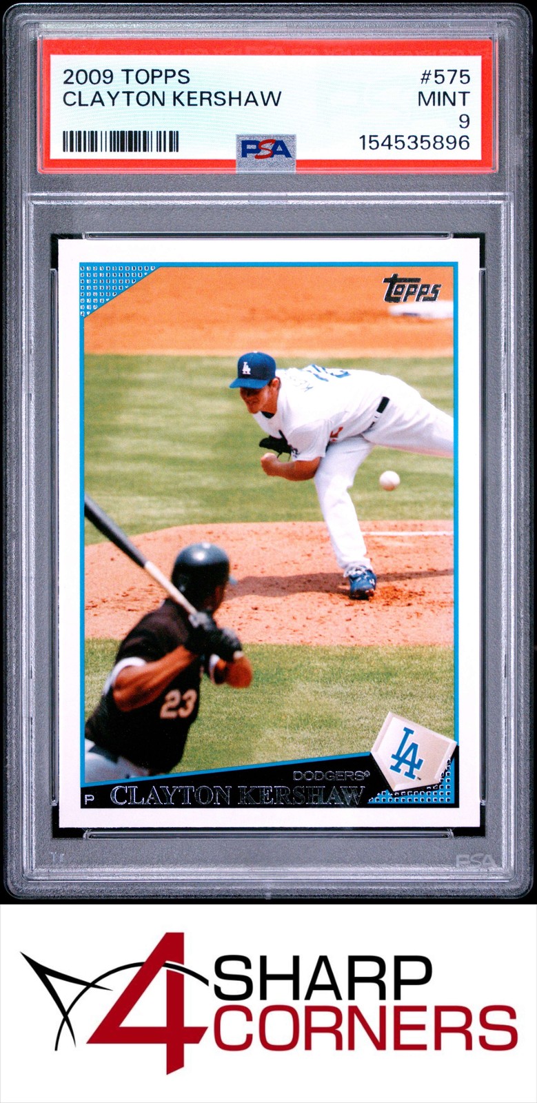 2009 TOPPS #575 CLAYTON KERSHAW DODGERS PSA 9