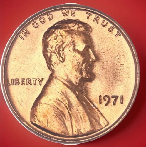 1971-P US Lincoln Memorial Cent RED BU From Original Roll FAST S&H W/Tracking