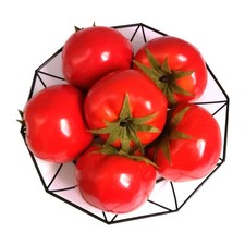 6pcs Fake Tomato Artificial Vegetables Artificial Fruits Vivid Red Tomato for...