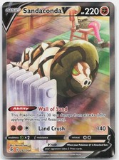 Pokemon Sandaconda V Holo Ultra Rara Fusion Strike 252/264 MP Trading Card TCG