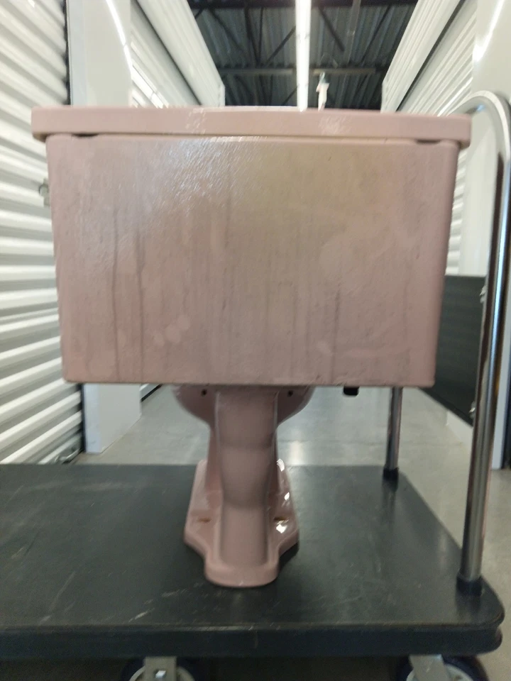 Inodoro De Colección Deco Mid Century Coral Rosa Porcelana - A. Briggs - Excelente Estado. Foto 4 de 4