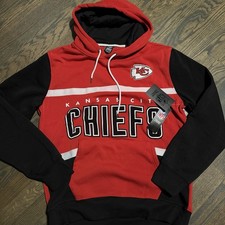 NFL Apparel Kansas City Chiefs Red Black Pullover Hoodie / Men's Size Large