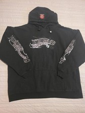 Y2K West Coast Choppers Jesse James Black Hoodie Motorcycle Biker Pullover XL