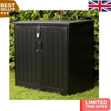 775L Lockable Outdoor Storage Box - Durable Weather-Resistant Garden Cabinet