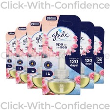 6 X Glade plug in refills spa by the sea  20ml