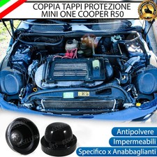 COPPIA TAPPO COPRIFARO CUFFIA IN GOMMA MINI ONE COOPER R50 ANABBAGLIANTI LED
