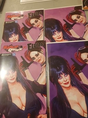 4 Pc Harley Quinn X Elvira #1  1:10x2, 1:15, 1:20  Mark Spears Variants Dynamite