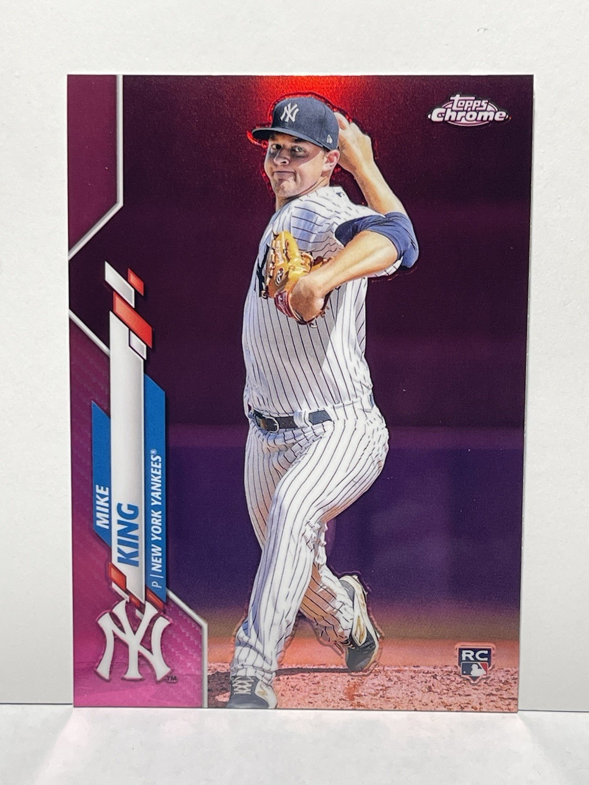 2020 Topps Chrome Update Series - Mike King #U-33 Pink Refractor (RC)
