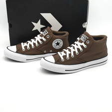 Converse CTAS Malden Street Mid Canvas Sneakers Men's Size 9 Brown White