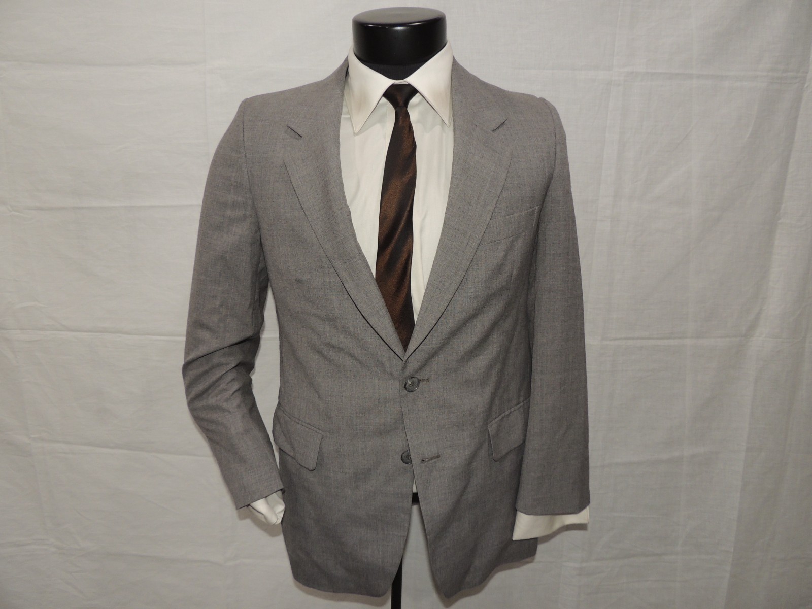 Giacca blazer cappotto Yves Saint Laurent vintage anni 80 grigio chiaro 36 slim fit