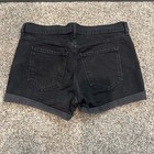 Old Navy Women’s Denim Mid Rise Boyfriend Shorts Black 6 — photo 6