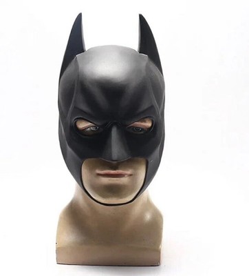 Batman The Dark Knight Cosplay Mask   Soft PVC Superhero Helmet for Halloween, C