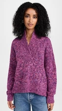 Xirena Keyes Sweater Womens Small Magenta Alpaca Wool Cozy Maximalism Feminine
