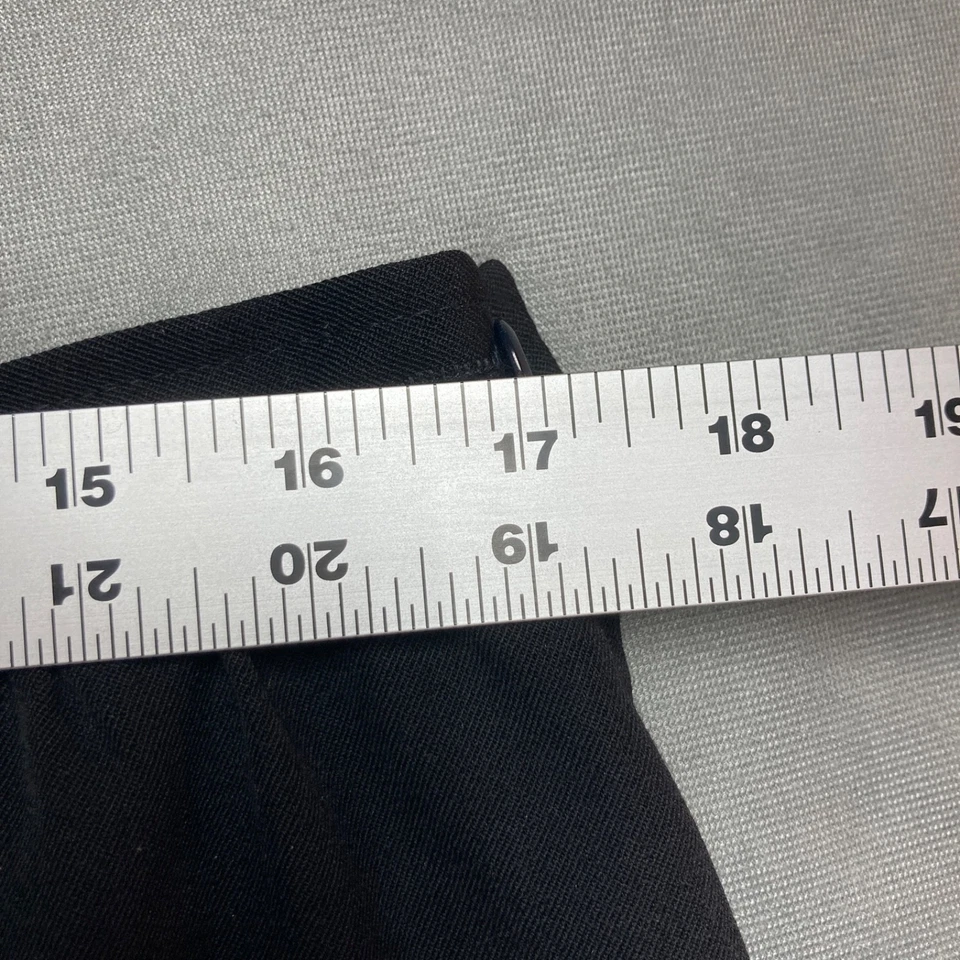 Vintage USA Pendelton Skirt Womens 16 Black 100% Wool Straight Lined Midi Career - Image 3 of 4