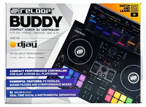 Reloop Buddy 2 Deck / 2 Chaîne DJ Contrôleur pour iOS / Android / PC / Mac