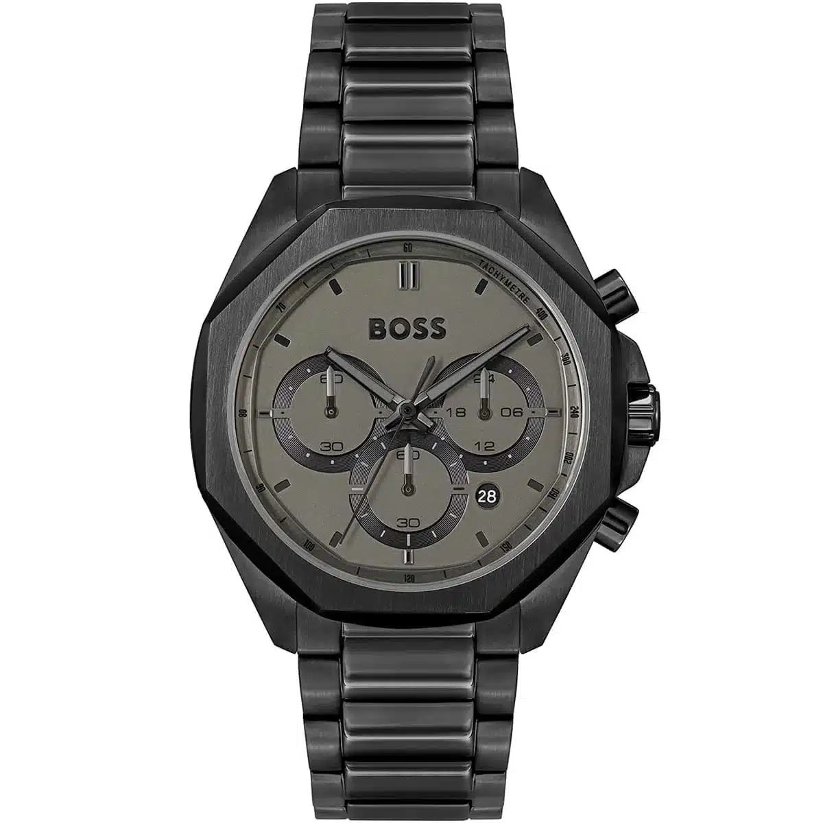 Montre chronographe BOSS homme 1514016 quartz et bracelet maillons acier