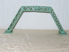 Jouet En Tôle Chemin De Fer Passage À Niveau Pont ! Vert Pâle !