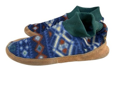 Acorns Polar Pairs Slippers House Shoes Size L Large 10.5-11.5 Blue Southwest
