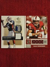 Trent Edwards 2007 SP Rookie Threads 3 Color Jersey RC ×2 Card Lot Bills
