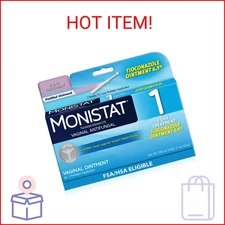 Monistat 1-Day Yeast Infection Treatment for Women, 1 Pre-Filled Tioconazole Cre